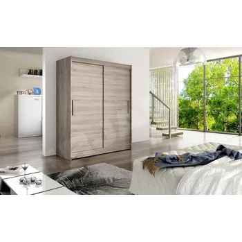 Šatní skříň Skříň Presto I, Barva: trufel, Osvětlení: bez osvětlení MIRJAN 5902928050226