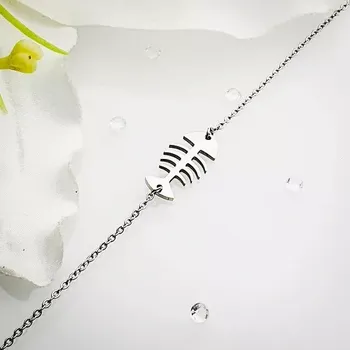 Náramek Dámský ocelový náramek - ryba