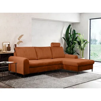 Nábytek Rohová rozkládací sedací souprava Olazilla, Strana: pravá, Barva: Velluto 33 MIRJAN 5903211121319