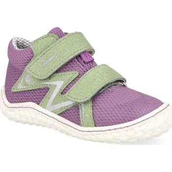 Barefoot dětské tenisky Ricosta - Pepino Patti purple/avocado M fialové Velikost: 26