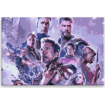 Diamantové malování Diamantové malování - Avengers I - 60x40 cm, bez dřevěného rámu - CZ výroba