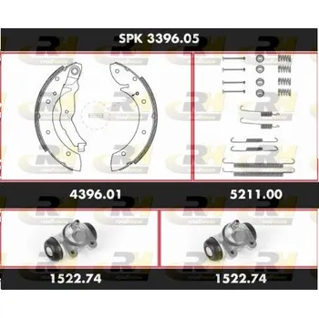 Brzdová čelist SUPERKIT - kompl.sada čelistí ROADHOUSE, SPK 3396.05