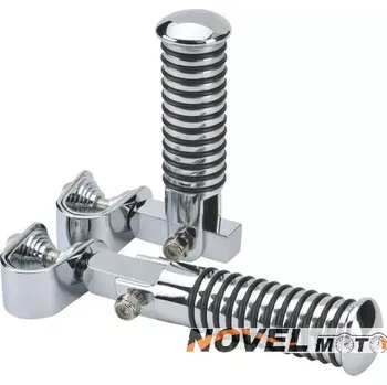 Auto-moto Předkopy na moto "Sundance CHROME" universální chromové, pár (Přídavné stupačky na padací rám 25 - 32 mm)