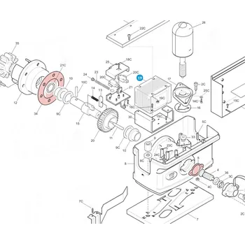 Pohon brány Came 119RIR101 transformátor pro BZ
