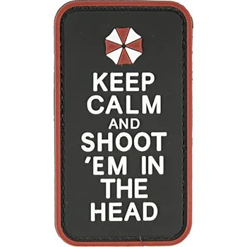 Nášivka WARAGOD Tactical nášivka Keep Calm, čierna, 5 x 9cm