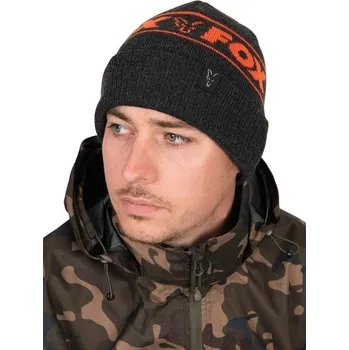 Čepice FOX - Čepice Collection Beanie Hat Black Orange