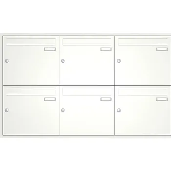 Poštovní schránka Sestava 6 luxusních schránek Max Knobloch - UP110 Barva: Bílá