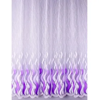 Záclona Záclona skleněná vlna - fialová Velikost: výška 250cm