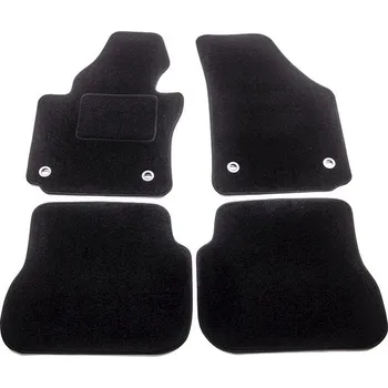 autokoberec ACI textilní koberce pro VW CADDY 04-10 černé (pro oválné příchytky) sada 4 ks