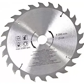 Pilový kotouč Pilový kotouč s karbidovými zuby, 250 mm, s adaptéry, jemný řez, 120 zubů (TrueTech)