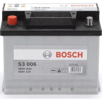 Autobaterie Autobaterie Bosch S3, 12V, 56Ah, 480A, S3 006