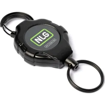 Jojo karabina NLG Lanyard na nářadí s rohatkou a nosností 0,5 kg – kov, černá