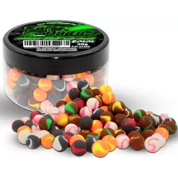 Boilies Twister mix barev pop up boilie 8mm. (Dvoubarevné plovoucí boilies Twister 8mm)