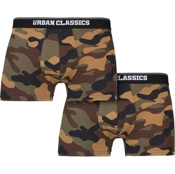 Pánské spodní prádlo Urban Classics pánské boxerky 2-pack, wood camo