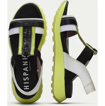 Dámské sandále Hispanitas dámské kožené sandály na klínu Cervo black Velikost: 40