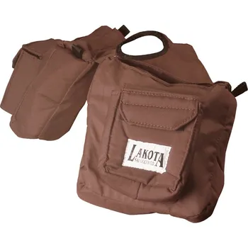 Lakota Brašny na westernové sedlo Deluxe Lakota, přední, hnědé