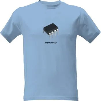 Pánské tričko Tričko s potiskem OP-AMP - Blue pánské