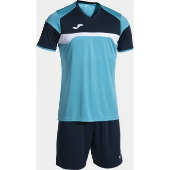 Sportovní set dres a kraťasy Joma Danubio III Velikost: XL, Barva: tyrkys/tm.modrá