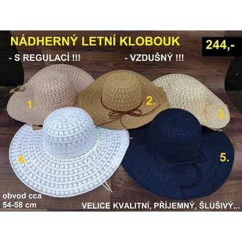 Klobouk LETNÍ KLOBOUK -nádherný - 3