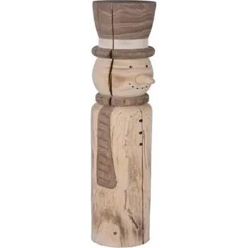 Dekorace sněhulák, přírodní, 7x42x9cm, ks|Ego Dekor