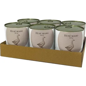 Krmivo pro psa Bohemia Pet Food BOHEMIA Husí maso ve vlastní šťávě SIX PACK 6x800g