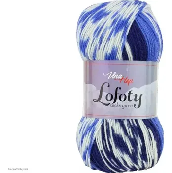 Příze LOFOTY - 7810 > varianta modrá,smetanová