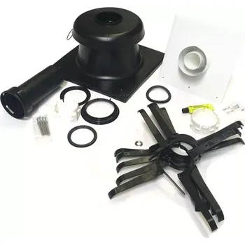 Komín univerzální komínová sada renoSET KOMPAKT DN100/60 - DN80 flex s poklopem