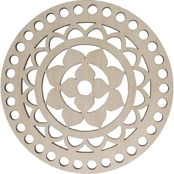 Dřevěný výřez na háčkování Ø150 mm