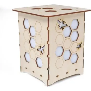 Žertovný předmět Včelí úl - dřevěná lampa jako dárek pro včelaře- Tričkový.cz