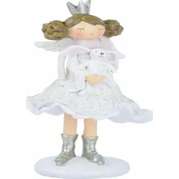Bytová dekorace Dekorace princezna s králíčkem a drdoly, stojící, 12x22x10cm, ks|Ego Dekor