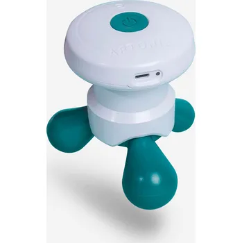 Masáž DECATHLON Vibrující masážní trojnožka BÍLÁ|MODRÁ