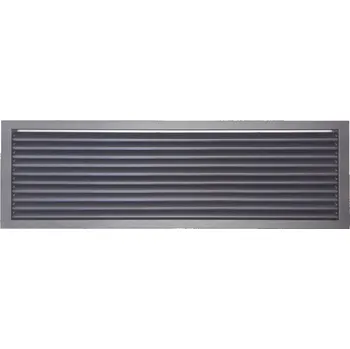 Větrací mřížka LAgrid s.r.o. Krbová rovná lamelová mřížka 80x25 Exteriér Antracit