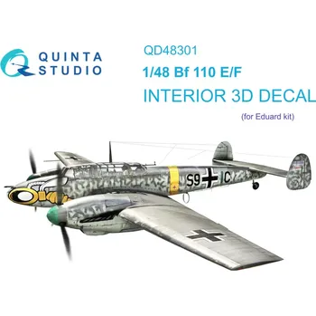 Plastikový model Quinta studio 1/48 Bf 110E/F 3D-Print.&col.Interior (EDU)