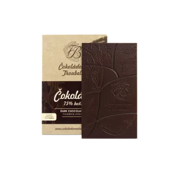 Čokoláda Čokoládovna Troubelice Čokoláda hořká 75%, 45 g - EDICIÓN NUEVA