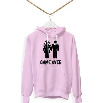 Dámská mikina Personal Párová mikina dámská - Game Over Barva: Bílá, Velikost - dospělý: S