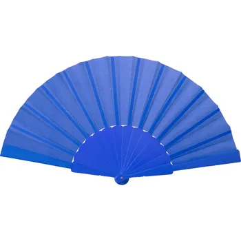 Karnevalový doplněk Látkový vějíř TELA - modrý
