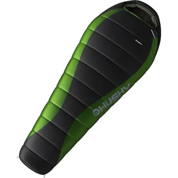 Spacák Husky Dinis -10 °C pravý černý/zelený 220 cm