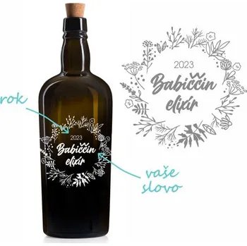 Láhev Pískovaná láhev DOUGLAS Bylinný elixír 0,7 l