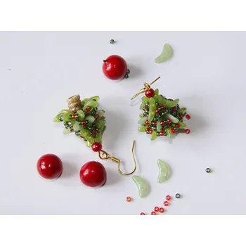 Korálek Náušnice stromeček - stavebnice