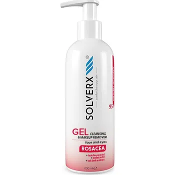 Čistící gel Solverx Rosacea gel na čištění a odličování obličeje a očí, 200 ml