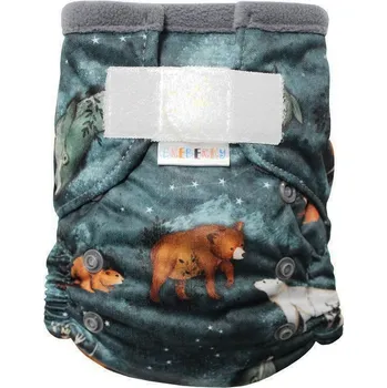 Plenkové kalhoty Breberky Kapsová plenka (S), bez křidélek - Kanadská noc SZ