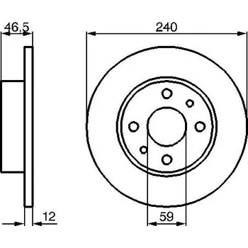 Brzdový kotouč Brzdový kotouč BOSCH 0 986 478 353