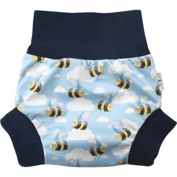 Plenkové kalhoty Breberky Natahovací svrchní kalhotky PUL - Vosáci v letu VELIKOST: S (4-7kg)