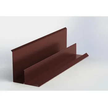 Střešní lemovaní Lemování zdí 1 bm hnědá (RAL 8017)