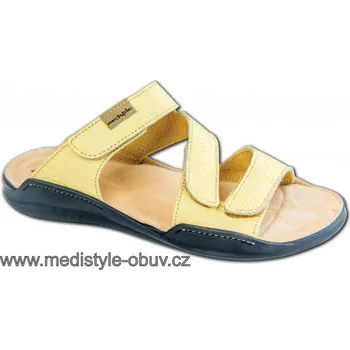 Dámská zdravotní obuv MEDISTYLE LUISA 1L-A13/TL pantofel ŽLUTÝ vel.36-42, --- - 40