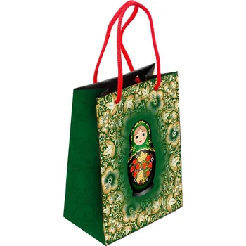Dárková taška Dárková taška MATREŠKA L zelená