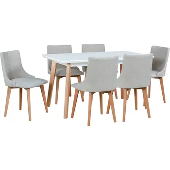 Jídelní set Drewmix Jídelní set 6+1 Owen 7 Zvolte barvu látky: 19B. ZETTA 295