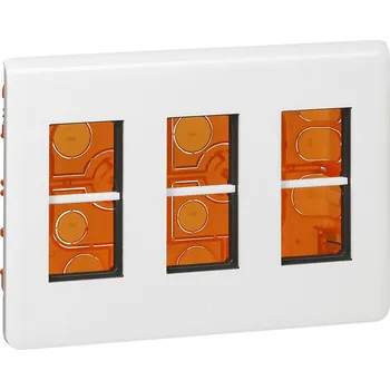 Elektrická zásuvka LEG 078873L MOSN ZAPUŠ. WS KIT 3X4M BÍLÝ