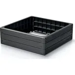 Prosperplast Vyvýšený ZÁHON BASE WOODY, antracit, 75,6cm