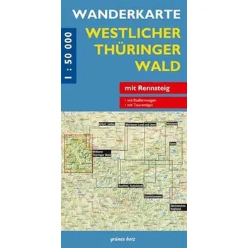 Wanderkarte Westlicher Thüringer Wald 1 : 50 000